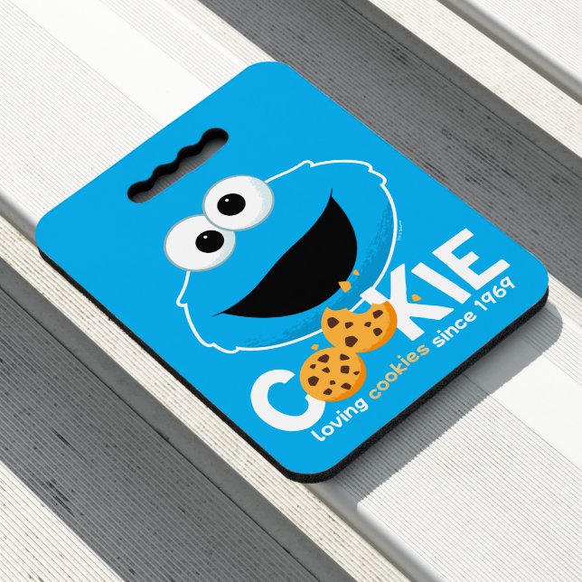 Sesame Street | Cookie Monster Loving Cookies Seat Cushion (In Situ)