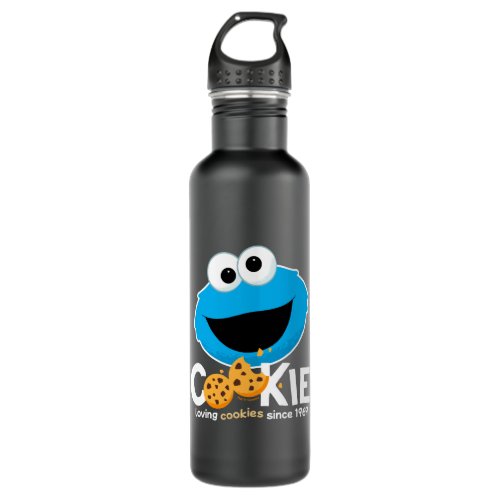 Sesame Street  Cookie Monster Loving Cookies Stainless Steel Water Bottle