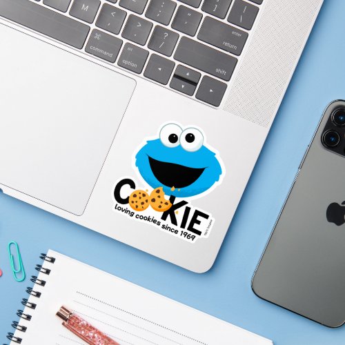 Sesame Street  Cookie Monster Loving Cookies Sticker