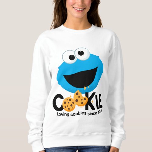 Sesame Street  Cookie Monster Loving Cookies Sweatshirt