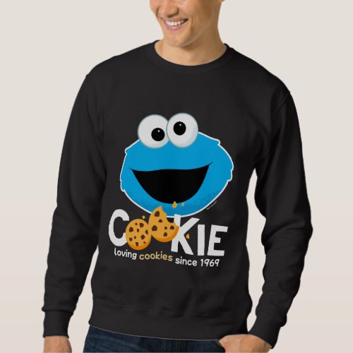Sesame Street  Cookie Monster Loving Cookies Sweatshirt