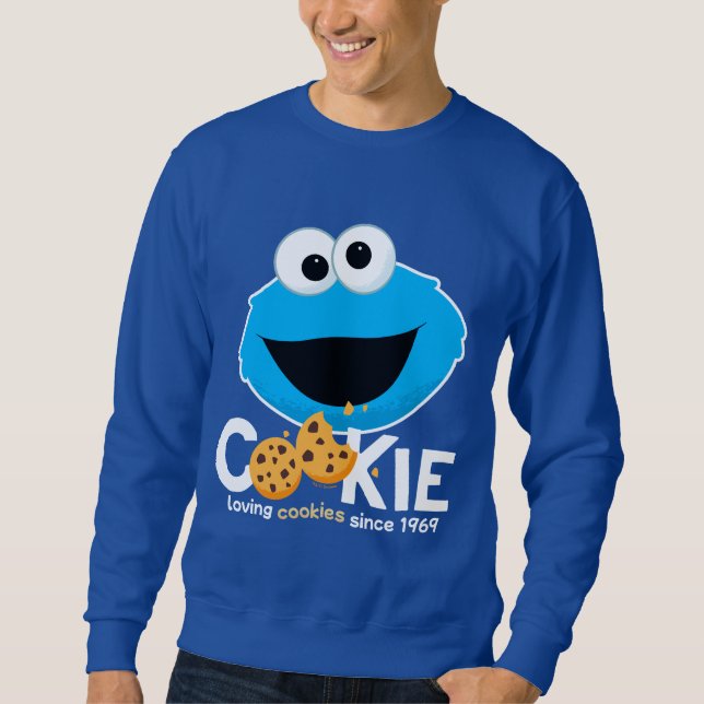 Sesame Street | Cookie Monster Loving Cookies Sweatshirt (Front)