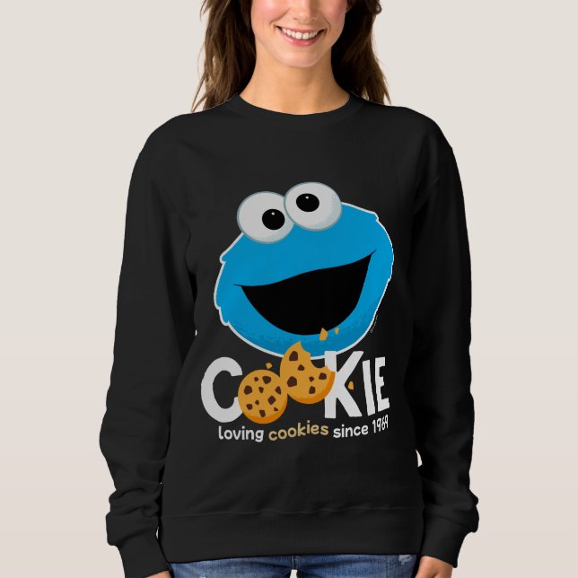Sesame Street | Cookie Monster Loving Cookies Sweatshirt (Front)