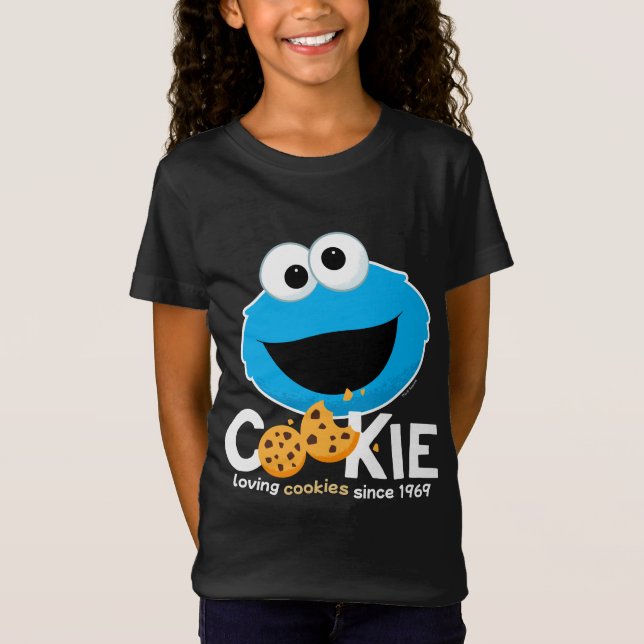 Sesame Street | Cookie Monster Loving Cookies T-Shirt (Front)