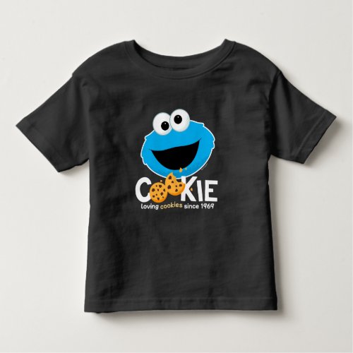 Sesame Street  Cookie Monster Loving Cookies Toddler T_shirt