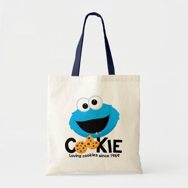 Sesame Street | Cookie Monster Loving Cookies Tote Bag (Front)