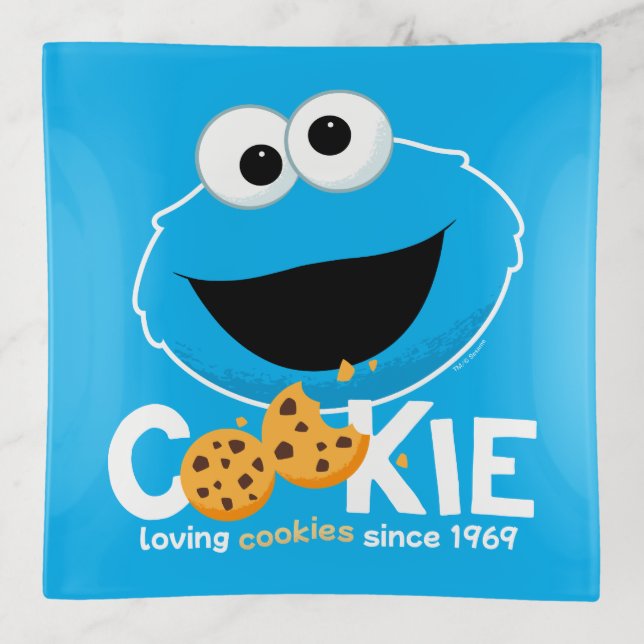 Sesame Street | Cookie Monster Loving Cookies Trinket Tray (Front)