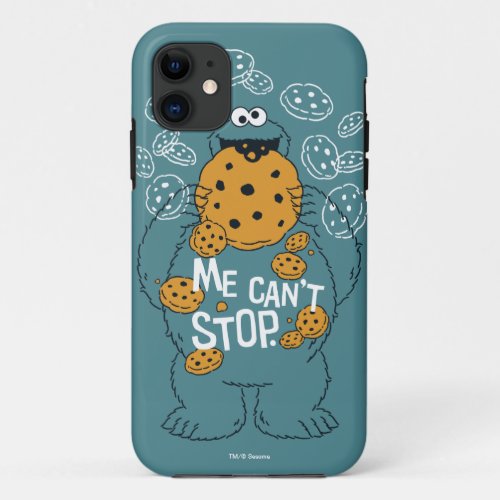 Sesame Street  Cookie Monster _ Me Cant Stop iPhone 11 Case