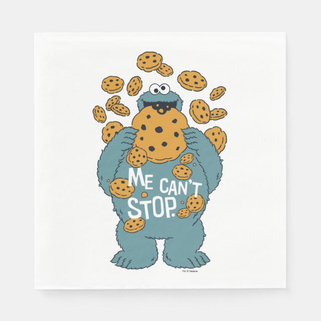Sesame Street | Cookie Monster - Me Can't Stop Paper Napkins (Front)