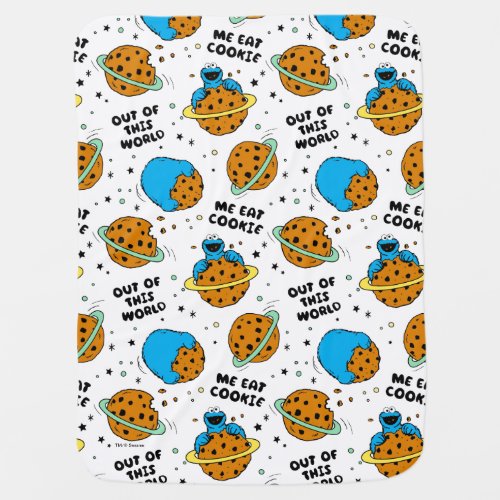 Sesame Street  Cookie Monster Out of This World Baby Blanket