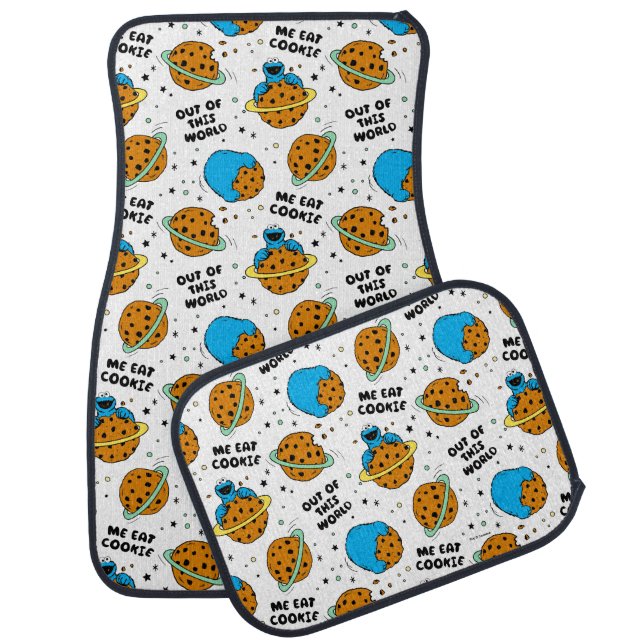 Sesame Street | Cookie Monster Out of This World Car Floor Mat (Set)