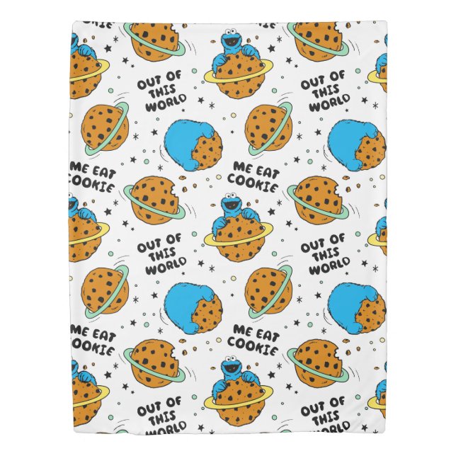 Sesame Street | Cookie Monster Out of This World Duvet Cover (Front)
