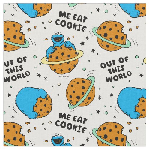 Sesame Street  Cookie Monster Out of This World Fabric