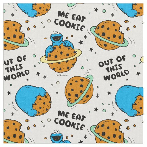 Sesame Street | Cookie Monster Out of This World Fabric