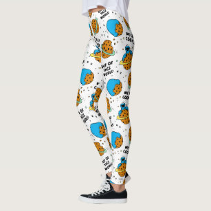 cookie monster running leggings