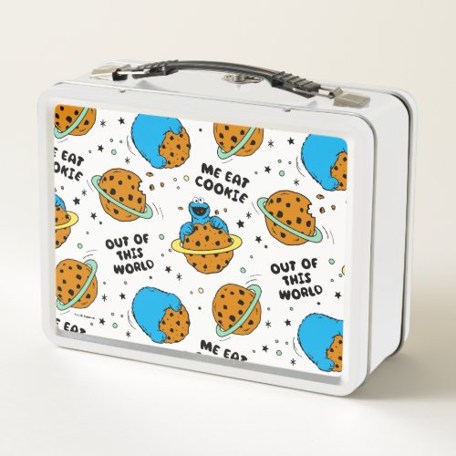 Sesame Street  Cookie Monster Out of This World Metal Lunch Box