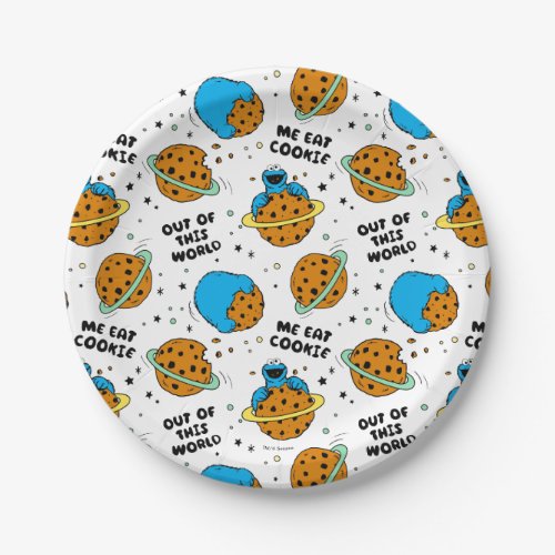 Sesame Street  Cookie Monster Out of This World Paper Plates