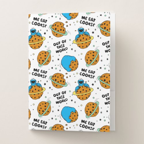 Sesame Street  Cookie Monster Out of This World Pocket Folder