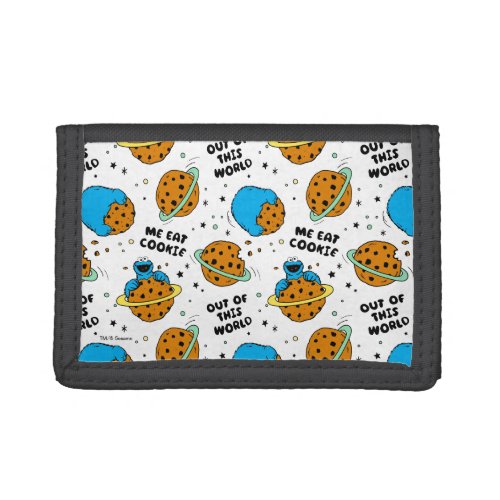 Sesame Street  Cookie Monster Out of This World Trifold Wallet