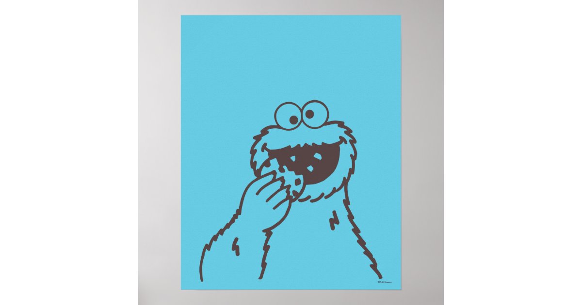 Sesame Street | Cookie Monster Poster | Zazzle