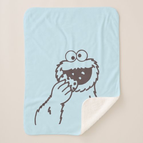 Sesame Street  Cookie Monster Sherpa Blanket