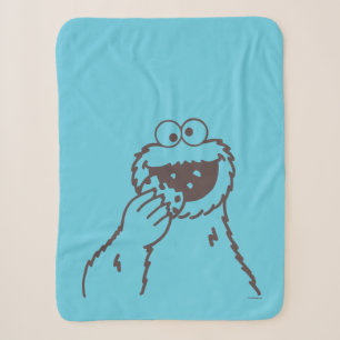 Sesame Street Cookie Monster Sherpa Blanket