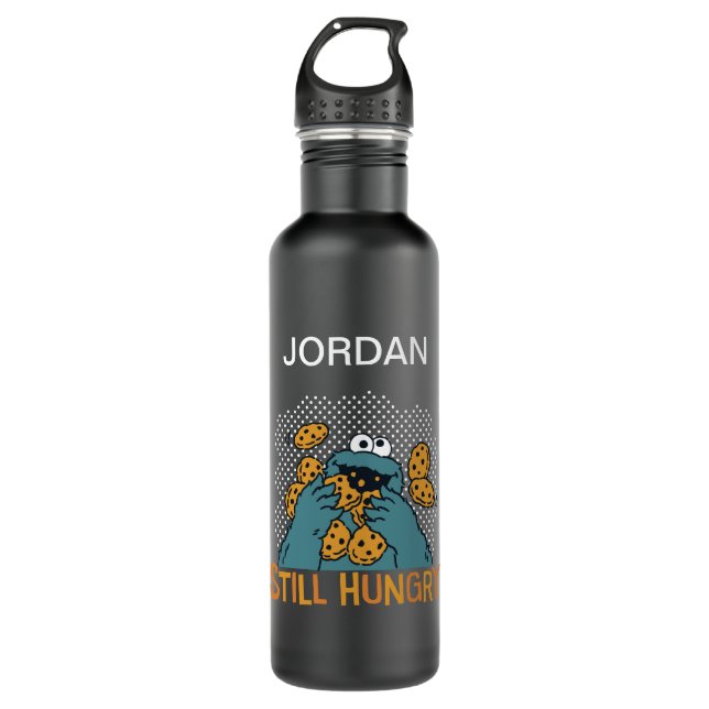 Sesame Street | Cookie Monster - Still Hungry Stainless Steel Water Bottle (Front)