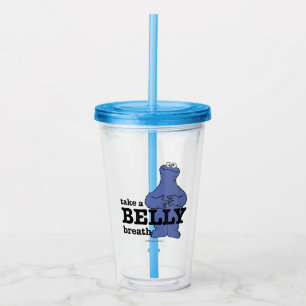 Sesame Street Cookie Monster Take A Breath Acrylic Tumbler