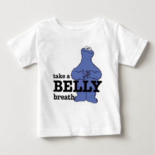 Sesame Street  Cookie Monster Take A Breath Baby T_Shirt