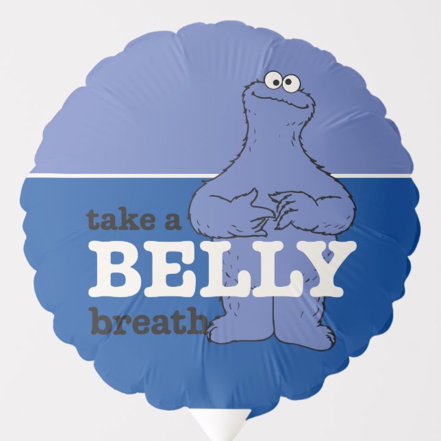 Sesame Street | Cookie Monster Take A Breath Balloon (Front)