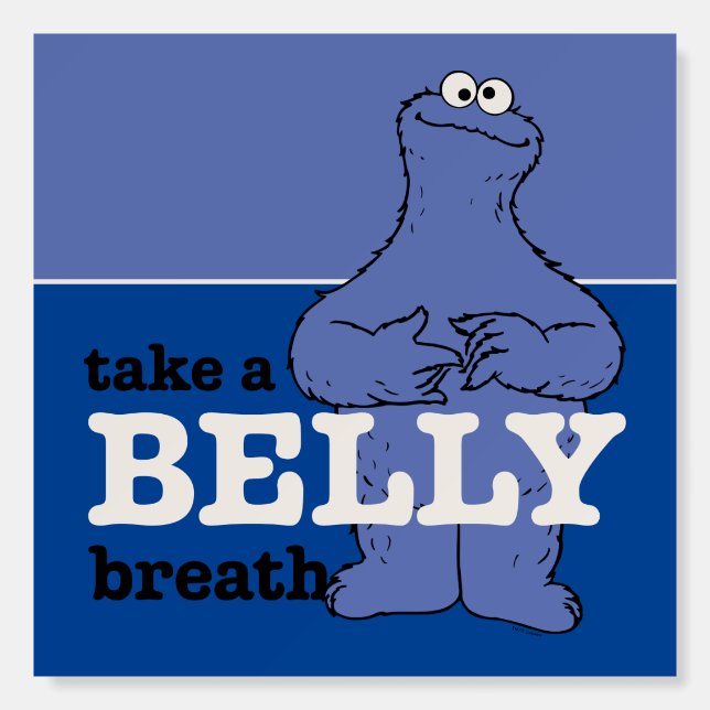 Sesame Street | Cookie Monster Take A Breath Foam Board (Front)