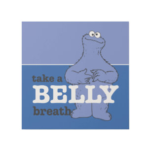 Sesame Street   Cookie Monster Take A Breath Gallery Wrap