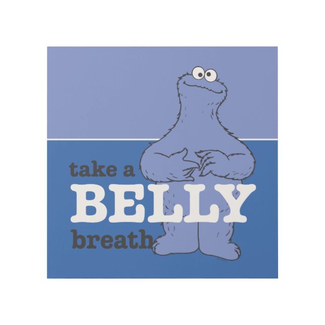 Sesame Street | Cookie Monster Take A Breath Gallery Wrap (Front)