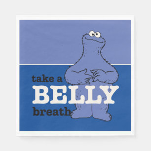 Sesame Street Cookie Monster Take A Breath Napkins