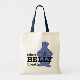 Sesame Street Cookie Monster Take A Breath Tote Bag