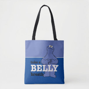 Sesame Street Cookie Monster Take A Breath Tote Bag
