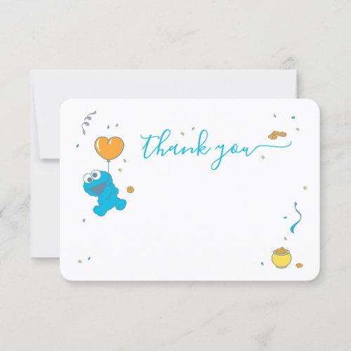 Sesame Street  Cookie Monster Thank You Invitation