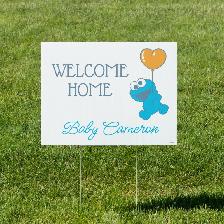 Sesame Street | Cookie Monster Welcome Home Baby Sign