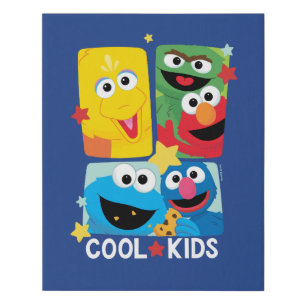 Sesame Street Cool Kids Faux Canvas Print