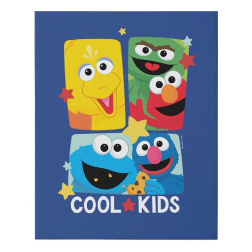 Sesame Street  Cool Kids Faux Canvas Print