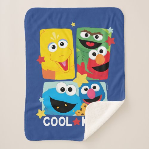 Sesame Street  Cool Kids Sherpa Blanket