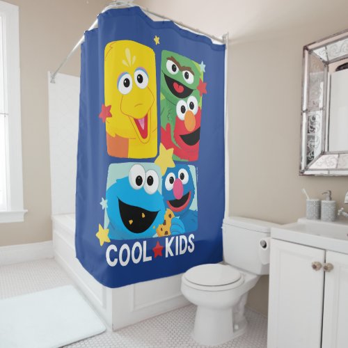 Sesame Street  Cool Kids Shower Curtain