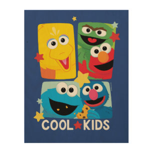 Sesame Street Cool Kids Wood Wall Art
