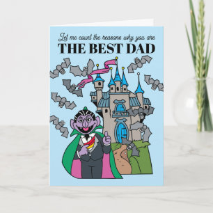 Sesame Street Count Father's Day Card Custom Photo