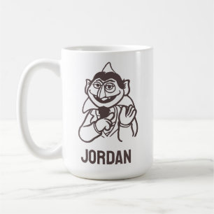Sesame Street Count von Count Add Your Name Coffee Mug