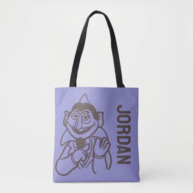Sesame Street | Count von Count | Add Your Name Tote Bag (Front)