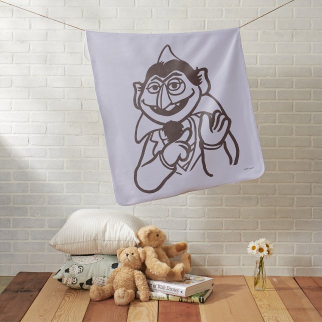 Sesame Street | Count von Count Baby Blanket (In Situ)