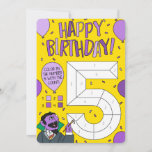 Sesame Street | Count von Count Color By Numbers Card