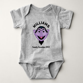 Sesame Street | Count von Count Family Vacation Baby Bodysuit