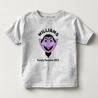 Sesame Street | Count von Count Family Vacation Toddler T-shirt